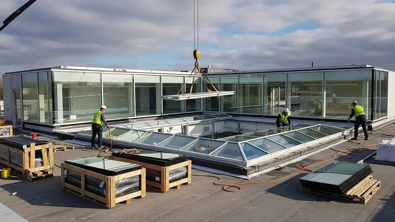 Commercial Skylight and Penetration Flashing in Kent, WA